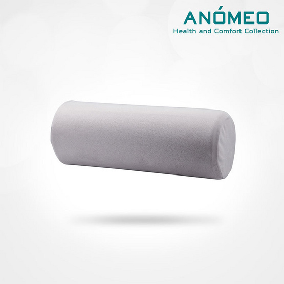 ANOMEO หมอนรองคอทรงกระบอก รุ่น small tube shape สีเทา