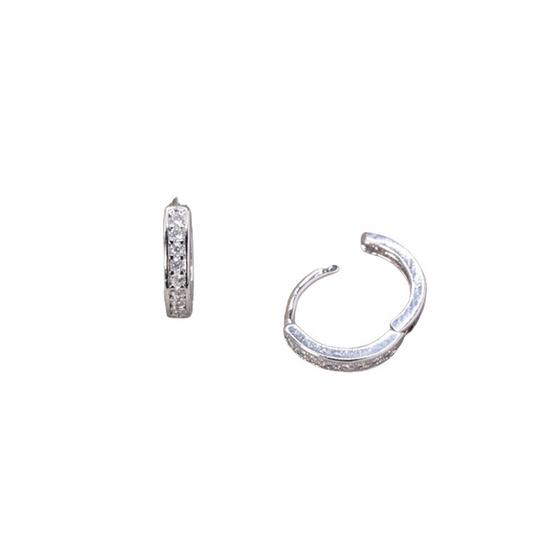ValueJewelry ต่างหูห่วง คริสตัลแท้ 1แถว ขนาดพอเหมาะ ER1234 ValueJewelry ต่างหูห่วง คริสตัลแท้ 1แถว ขนาดพอเหมาะ ER1234