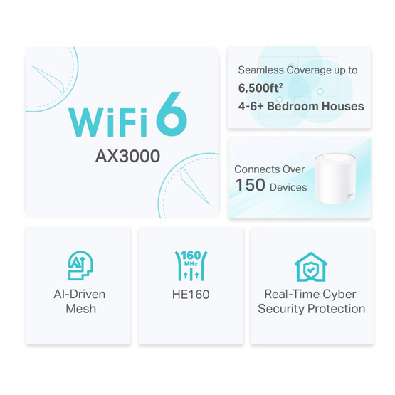 TP-Link เครือข่าย Wi-Fi Deco X50(1-Pack)