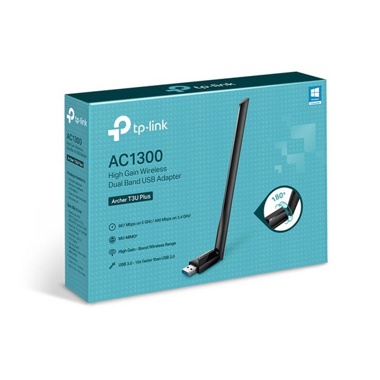 TP-Link อแดปเตอร์ USB Archer T3U Plus