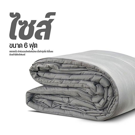 DD ผ้านวม รุ่น Soft Touch ไซส์ 90x100 (5-6 ฟุต) สีเทาอ่อน