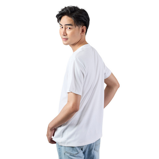 M2S Lifestyle เสื้อยืดคอกลมชาย ขาว นิวแพค
