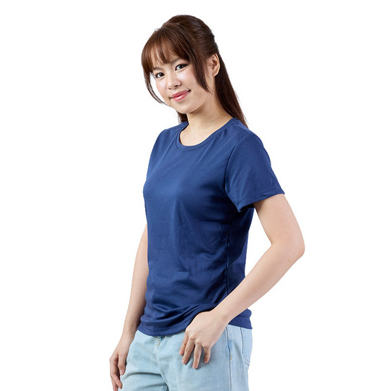 M2S Lifestyle เสื้อยืดคอกลมหญิง กรม นิวแพค