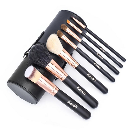 New York RUNWAY เซ็ทแปรงแต่งหน้า 7 ชิ้น Make Up Brush Set + กระบอกเก็บแปรง