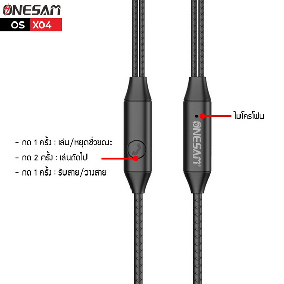 Onesam หูฟัง In-Ear รุ่น OS-X04