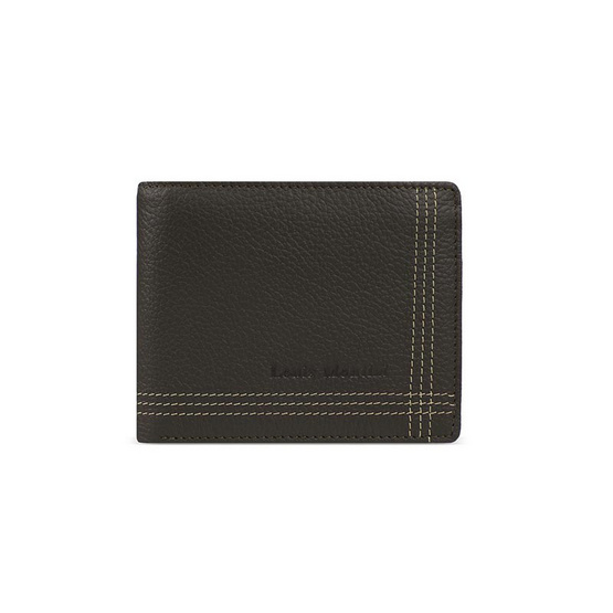 Louis Montini กระเป๋าสตางค์ผู้ชายหนังวัวแท้ (มีช่องใส่เหรียญ) Men's Wallet TTM030-TTM031