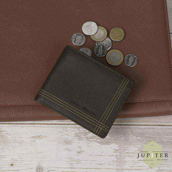 Louis Montini กระเป๋าสตางค์ผู้ชายหนังวัวแท้ (มีช่องใส่เหรียญ) Men's Wallet TTM030-TTM031