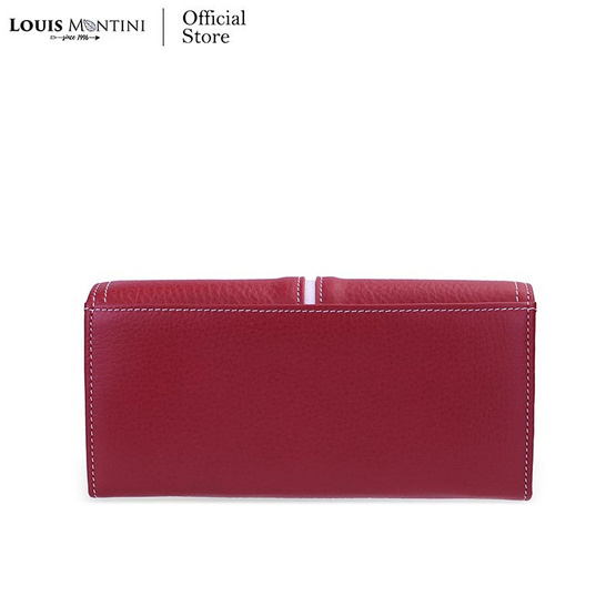 Louis Montini (Sour Apple) กระเป๋าสตางค์ผู้หญิง หนังวัวนิ่ม Genuine Leather Wallet WL43