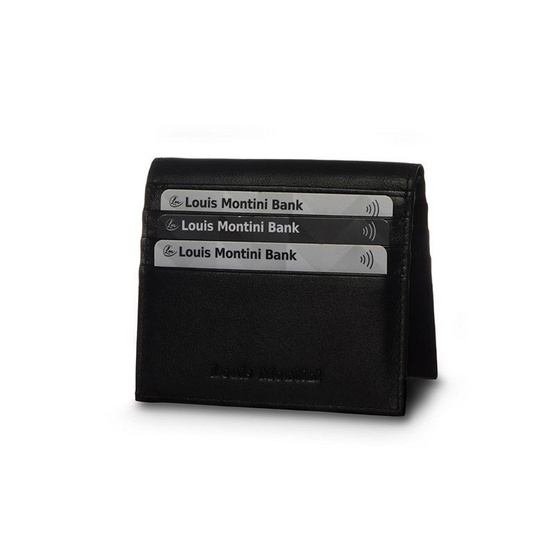 Louis Montini Cowhide Credit Card Holder กระเป๋าเก็บบัตร หนังวัวแท้ WK23