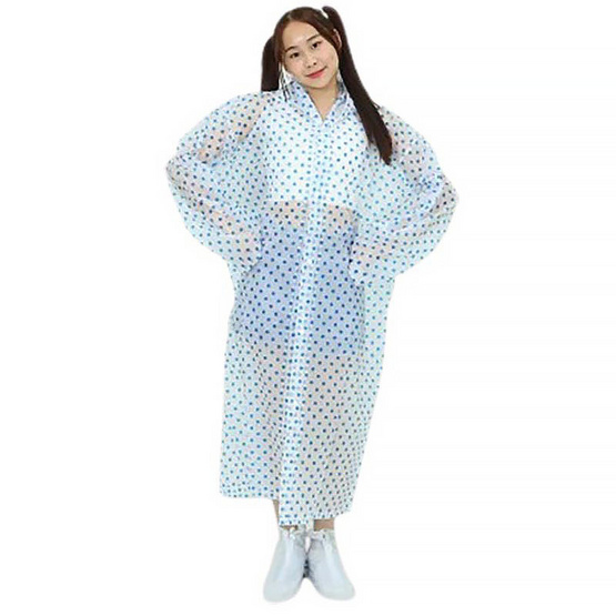 Rain coats ชุดกันฝนลายจุด Polka Dot Free Size