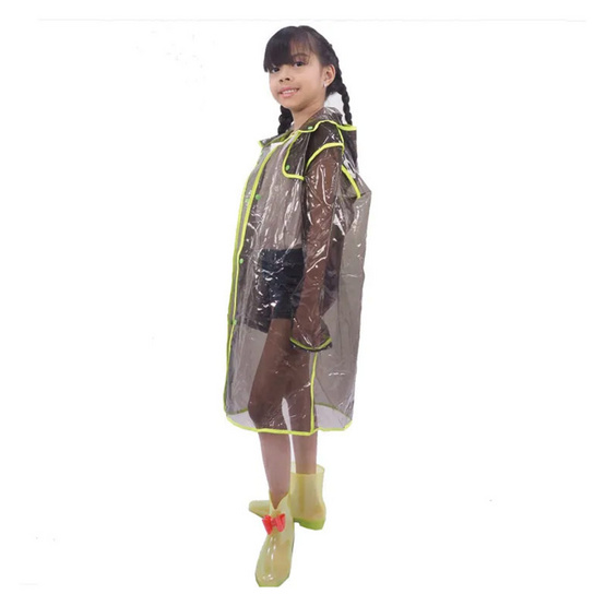 Rain Coat ชุดกันฝนเด็ก PVC Black-Light