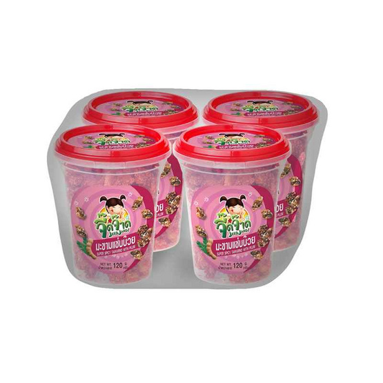 จี๊ดจ๊าด มะขามแซ่บบ๊วย 120 กรัม (แพ็ก 4 ชิ้น)