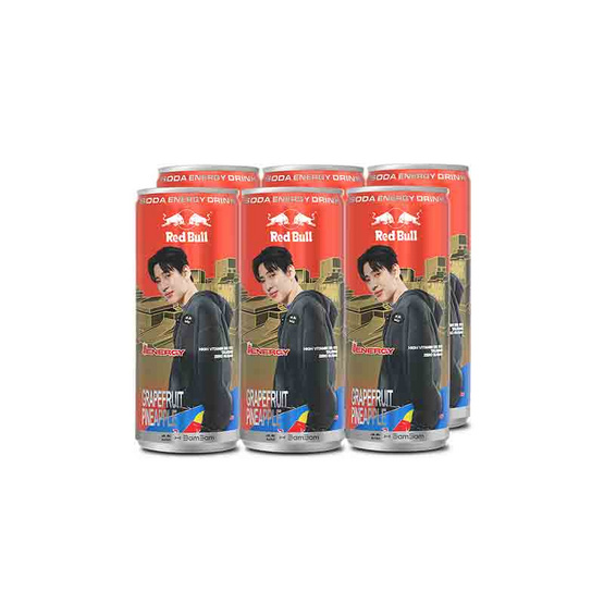 เรดบูลโซดา เกรปฟรุตสับปะรด 250 มล. (แพ็ก 6 กระป๋อง)
