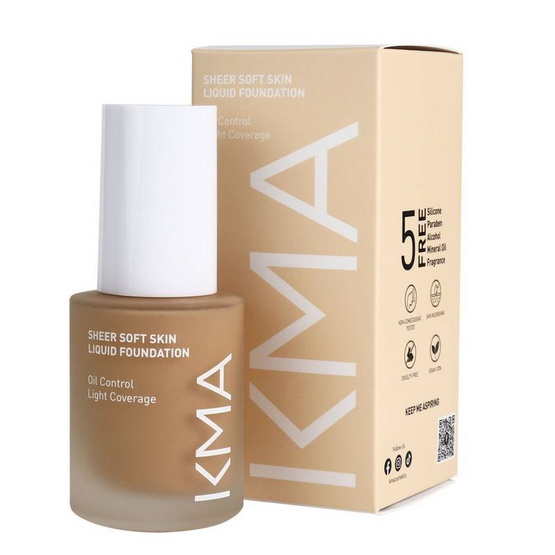 KMA รองพื้น SHEER SOFT SKIN LIQUID FOUNDATION 30 มล. KMA รองพื้น SHEER SOFT SKIN LIQUID FOUNDATION 30 มล.