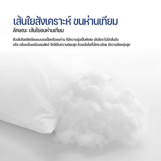 หมอนขนห่านเทียม รุ่น soft pillow 19"x29"