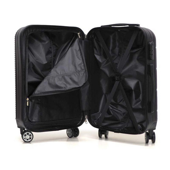 HQ LUGGAGE กระเป๋าเดินทาง ABS 4 ล้อคู่ กุญแจล็อค 3 รหัส รุ่น 8894-11