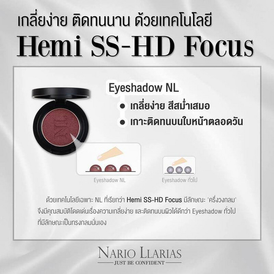 Nario Llarias พาเลทอายแชโดว์ Eyeshadow Palette 2กรัม