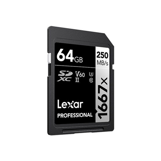 Lexar เมมโมรี่การ์ด Professional 1667x SDXC UHS-II U3 V30 64 GB