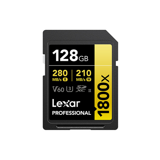 Lexar เมมโมรี่การ์ด Professional 1800x SDXC UHS-II U3 V60 128 GB