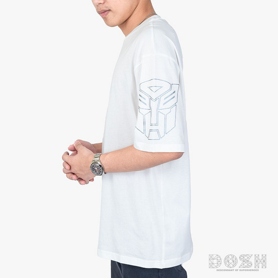 DOSH OVERSIZED SHORT SLEEVE T-SHIRTS เสื้อยืดโอเวอร์ไซส์ DTMT5059-OW