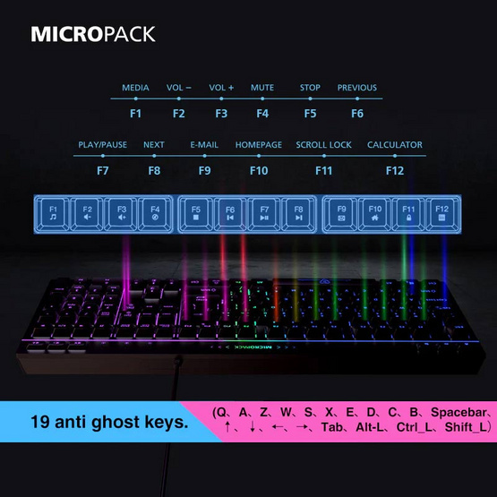 Micropack คีย์บอร์ดเกม รุ่น GK-20