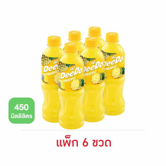 ดีโด้ น้ำสับปะรด 450 มล. (แพ็ก 6 ขวด)