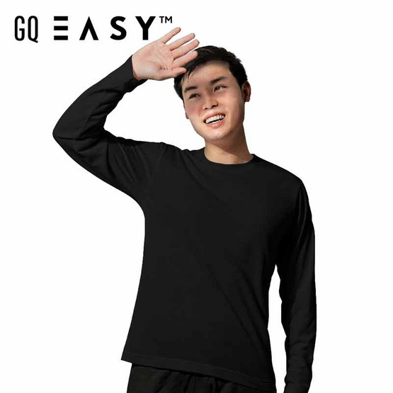 GQ Easy เสื้อยืด กัน UV แขนยาว สีดำ