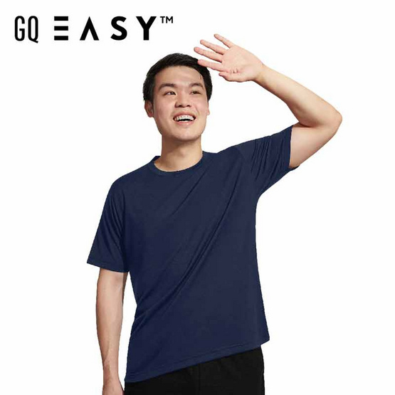 GQ Easy เสื้อยืด กัน UV สีกรมท่า