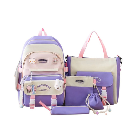Fancybag กระเป๋า SCH028-Heart Bear-PU Purple Fancybag กระเป๋า SCH028-Heart Bear-PU Purple