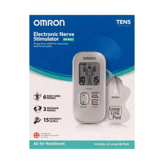 Omron เครื่องนวดด้วยระบบไฟฟ้า รุ่น HV-F021 กลุ่อง 1 ชุด