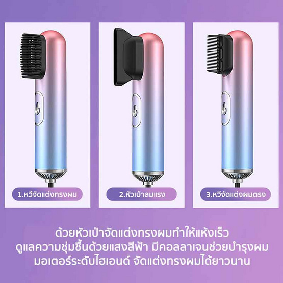 Suokaไดร์เป่าผม รุ่น SK2158 สีขาว 1000 วัตต์