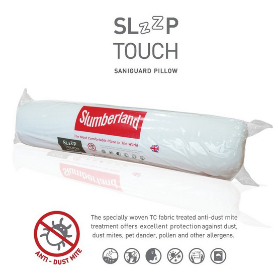 Slumberland SlzzpTouch Bolster หมอนข้างใยสังเคราะห์