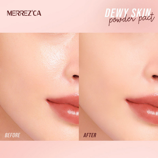 Merrezca แป้งผสมรองพื้น Dewy Skin Powder Pact 5 กรัม