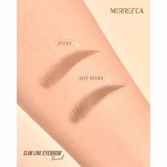 Merrezca ดินสอเขียนคิ้ว Slim Line Eyebrow Pencil 0.05 กรัม Merrezca ดินสอเขียนคิ้ว Slim Line Eyebrow Pencil 0.05 กรัม