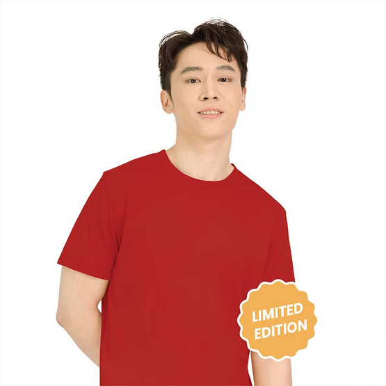 M2S Lifestyle เสื้อยืดคอกลมชาย แดงมังกร M2S Lifestyle เสื้อยืดคอกลมชาย แดงมังกร