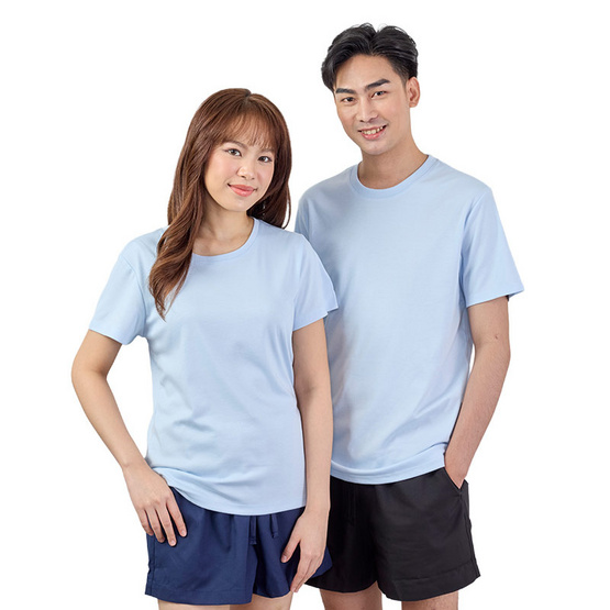 M2S Lifestyle เสื้อยืดคอกลมหญิง ฟ้ายามเช้า