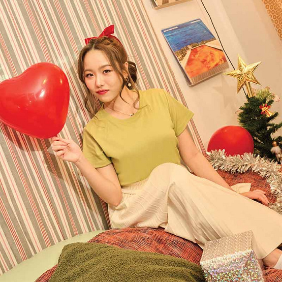 M2S Lifestyle เสื้อยืดคอกลมหญิง เขียวมิซเซิลโทล M2S Lifestyle เสื้อยืดคอกลมหญิง เขียวมิซเซิลโทล