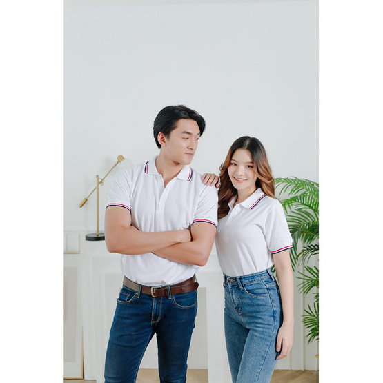 HAPPY TEE Premium Polo เสื้อโปโล แขนสั้น จั๊มปลายแขน