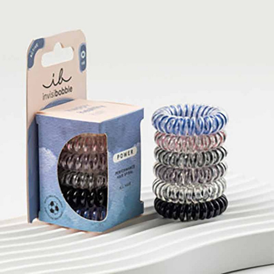 INVISIBOBBLE ยางรัดผม รุ่น Power Be Visible 6pc (1 กล่องมี 6 ชิ้น)