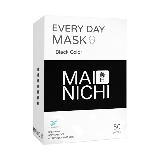 MAINICHI หน้ากากป้องกันฝุ่น Original 4D Face Mask (50 ชิ้น)