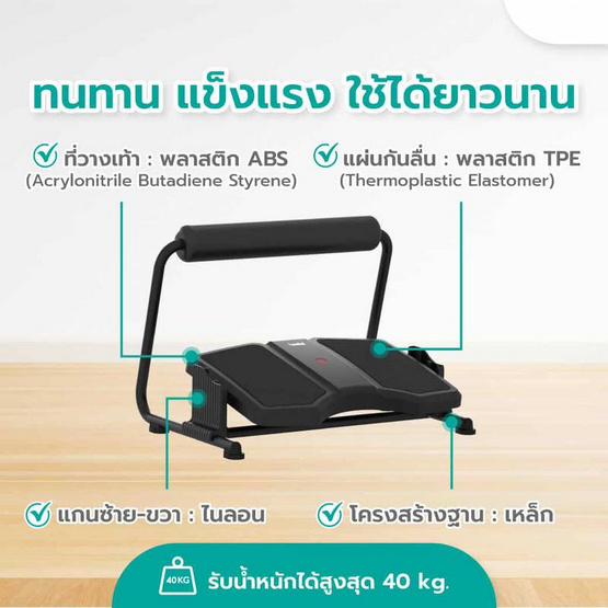 ที่วางเท้า 3 in 1 Bewell Ergonomic Foot Rest EF-03