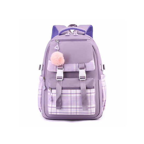 Fancybag Bag กระเป๋าเป้ SET 5 ใบ สีม่วง