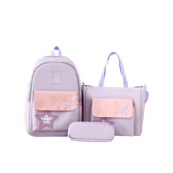 Fancybag Bag กระเป๋าเป้ SET 5 ใบ สีม่วง Fancybag Bag กระเป๋าเป้ SET 5 ใบ สีม่วง