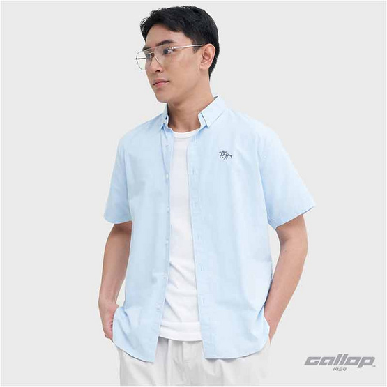 GALLOP1959 OXFORD CASUAL SHIRT เสื้อเชิ๊ตแขนสั้น รุ่น GW9031