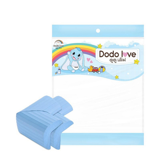 DODOLOVE โฟมยางกันกระแทกมุมโต๊ะ สีฟ้า