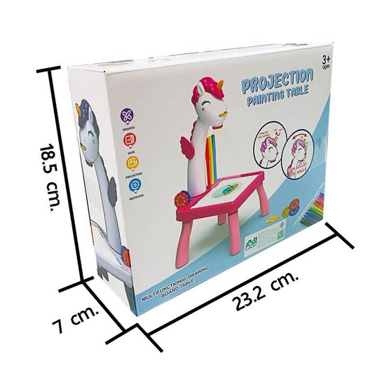 SR Toy โต๊ะกระดานโปรเจคเตอร์ Projection Painting Table 1 ชิ้น (คละสี)