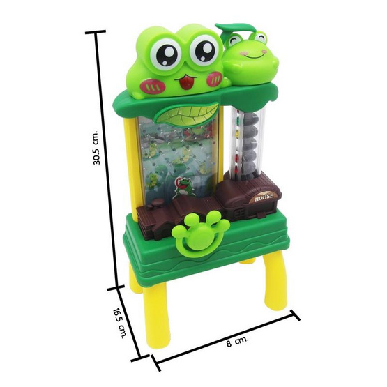 SR Toy เกมพินบอลกบน้อย Adventure of Bean-Eating Frog 1ชิ้น (คละสี)