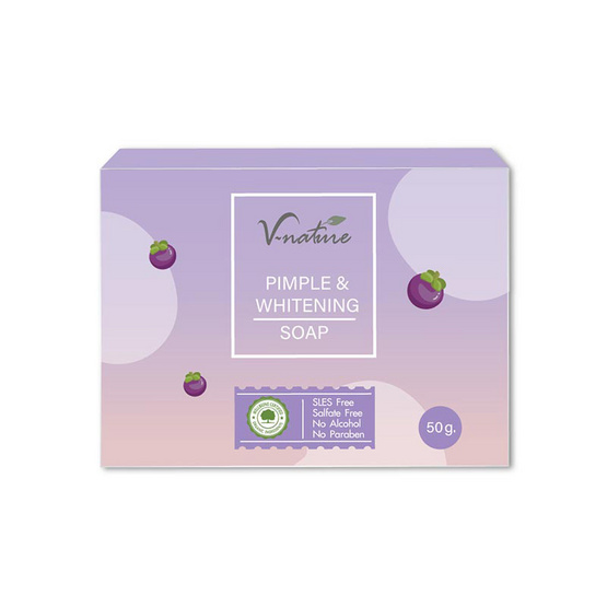 V Nature สบู่ก้อน Acne Soap 50 กรัม (แพ็ก 3 ชิ้น)