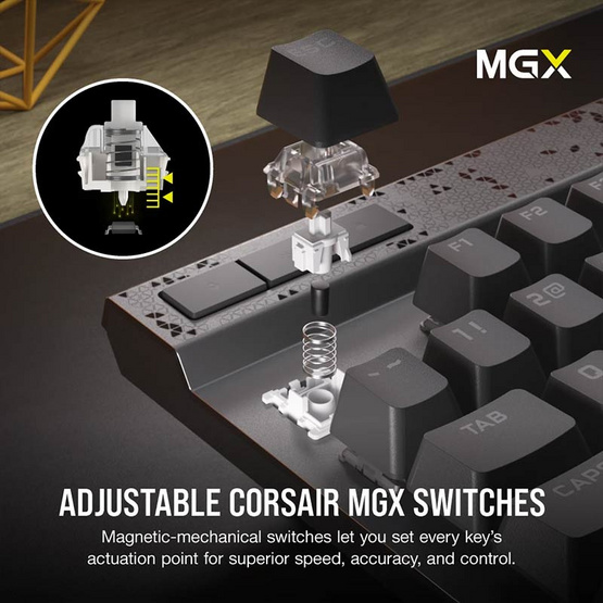 Corsair คีย์บอร์ดเกม รุ่น K70 MAX (CH-910961G-NA)