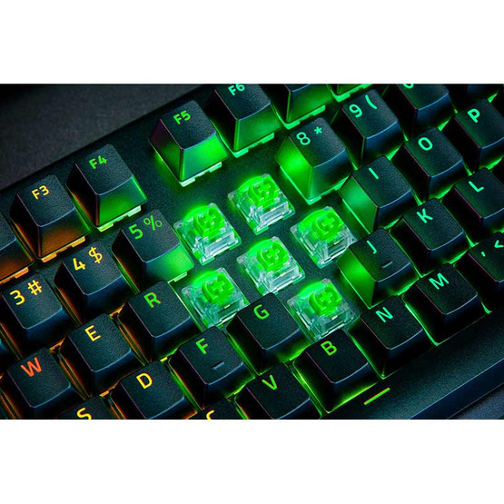 Razer คีย์บอร์ดเกม BlackWidow V4 Pro Green Switch (THAI)